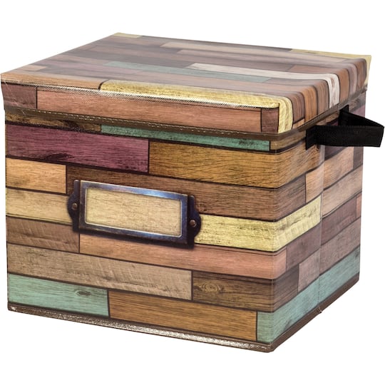 Teacher Created Resources Reclaimed Wood Design Storage Box